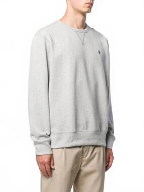 NEW RALPH LAUREN fleece sweatshirt in grey